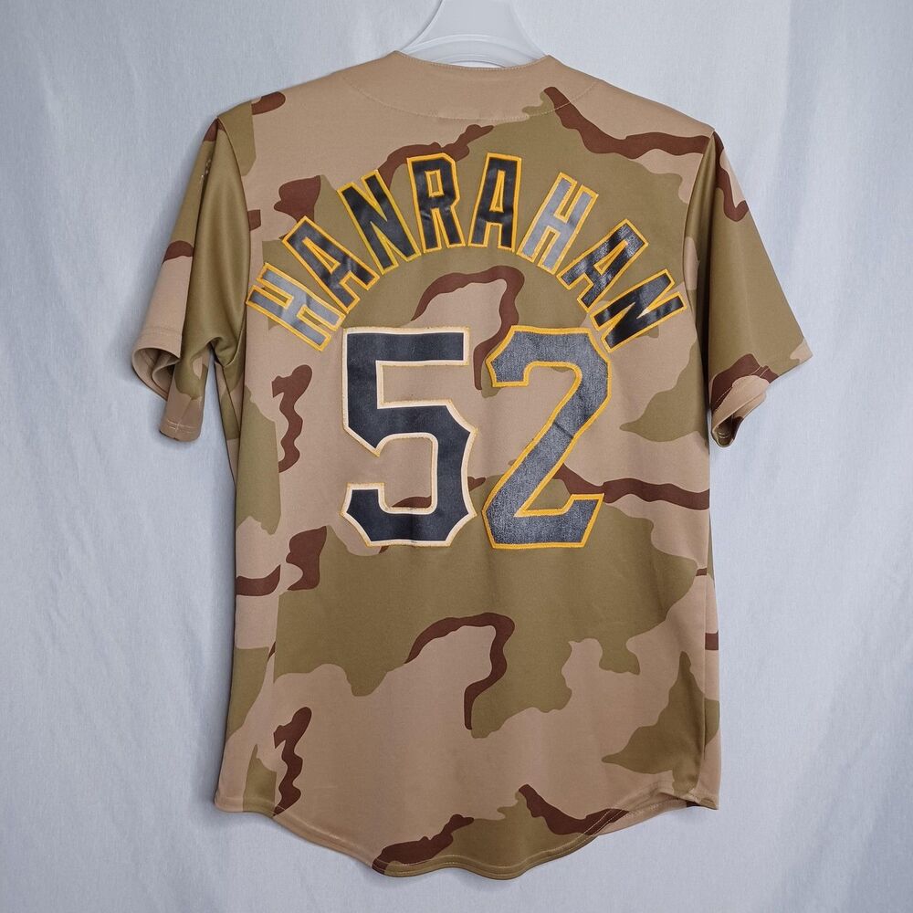 Pittsburgh Pirates Jersey Mens Large Camo MLB Baseball Joel Hanrahan Majestic